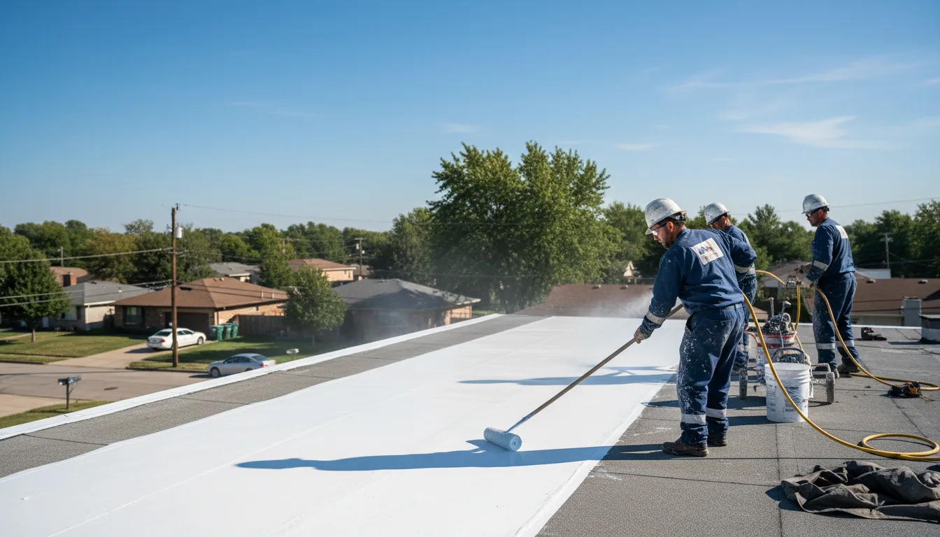 Commercial roof coating in Worthington, MO near me
